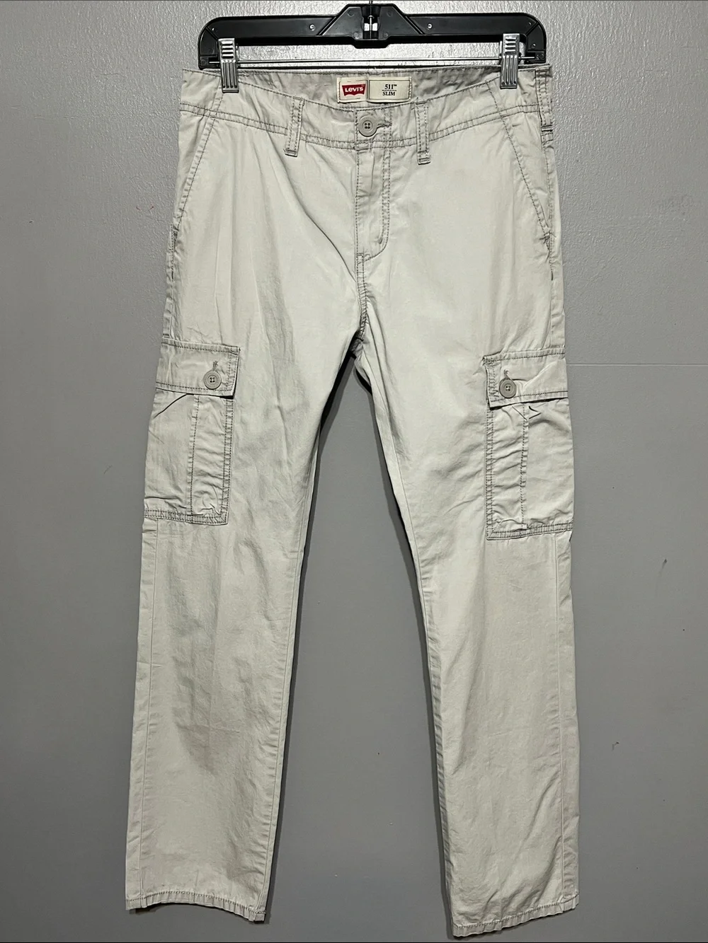 Levi’s Boys’ 511 Slim Fit Utility Cargo Pants Light Tan Size 16 Regular